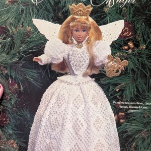 Elegant Angel Doll with White Gown and Gold Accessories